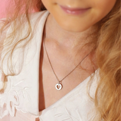 Ланцюжок з підвіскою-вирізом у формі серця