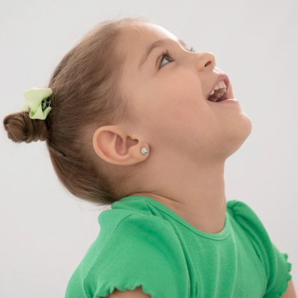 Блискучі дитячі сережки у вигляді морських мушель